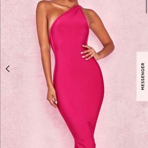 House of CB Light Pink midi bandage dress